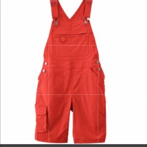 NWOT Duluth Heirloom Gardening Overalls-Tomato M